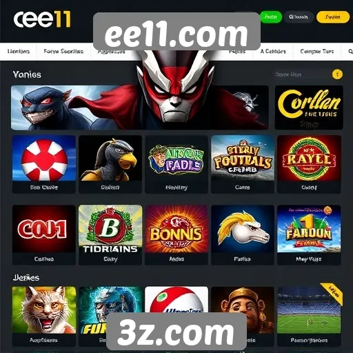 Principais jogos disponíveis no ee11.com