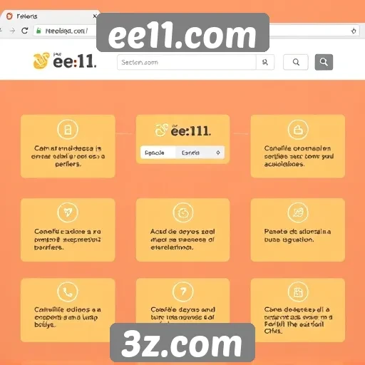 Análise das funcionalidades do site ee11.com