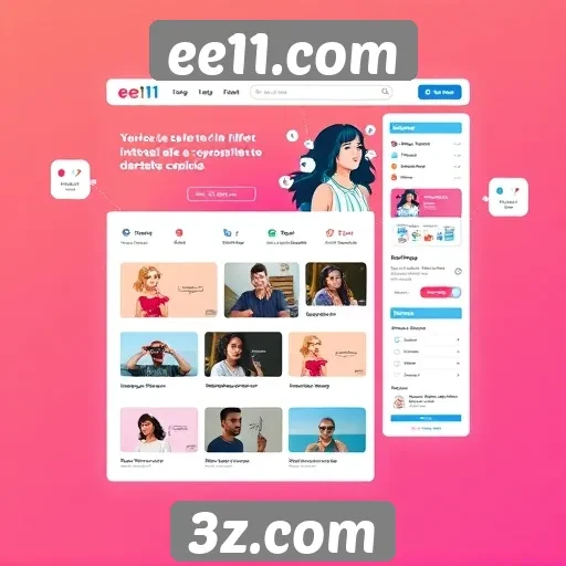 Análise da interface de usuário do site ee11.com