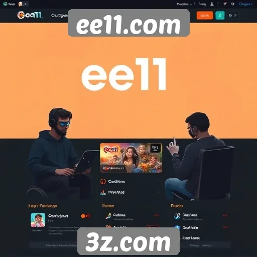 Interface do usuário do ee11.com em avaliação